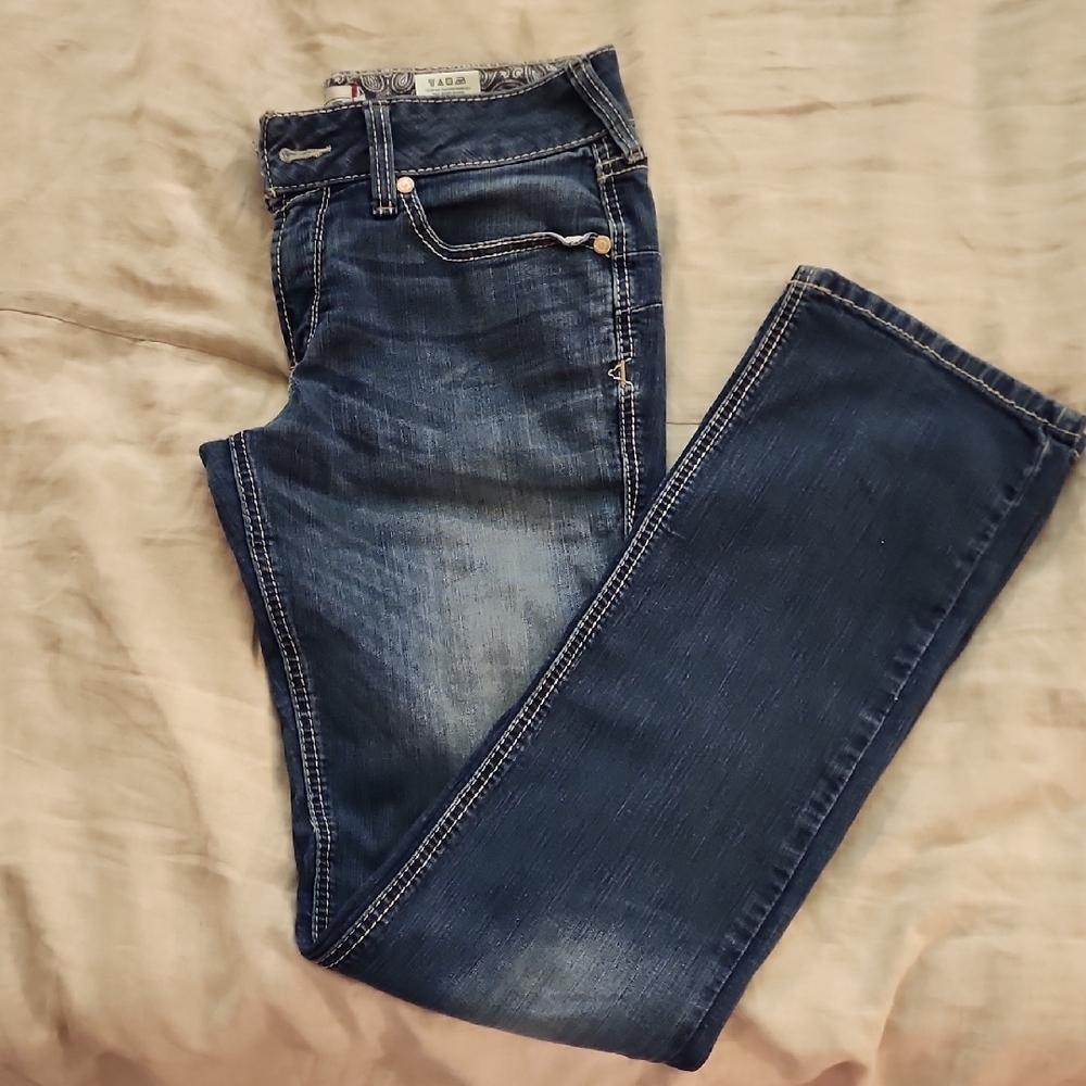 Ariat Women's Dark Blue Boot Cut Jeans - Picture 3 of 9